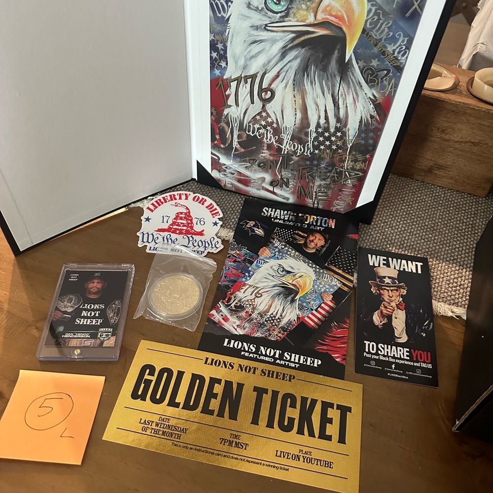 Limited edition lions not sheep black box